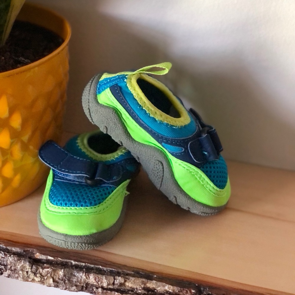 Water Shoes, Toddler, Size 5, Color Blue, Green